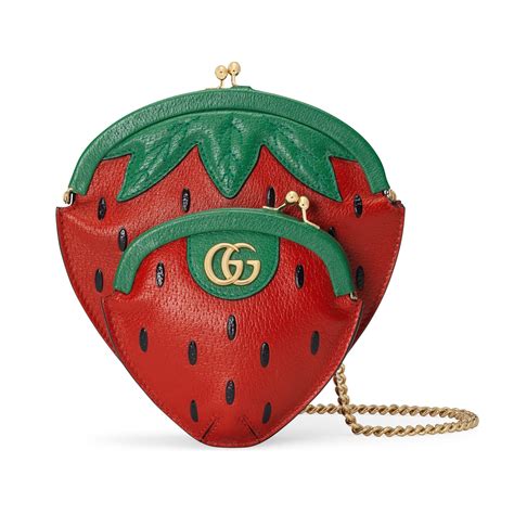 gucci bag with strawberry|gucci strawberry mini bag.